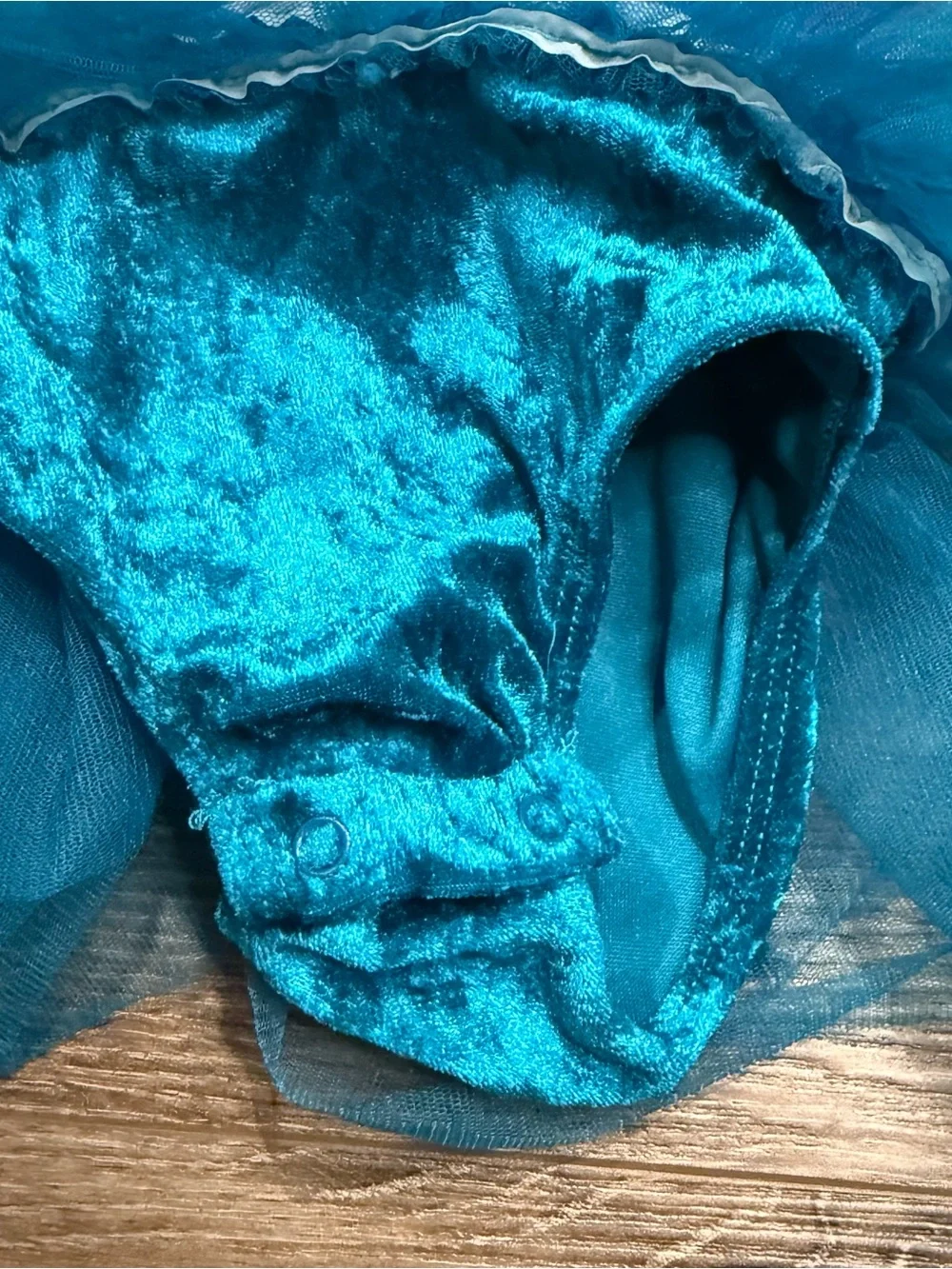 Gymboree Blue & Green Peacock Tulle Tutu Costume